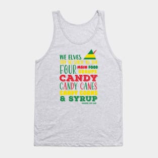 Candy, Candy Canes, Candy Corn, & Syrup © Graphic Love Shop Tank Top